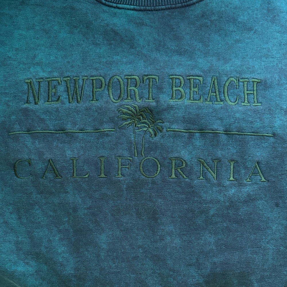 Newport Beach California Teal Crewneck Sweatshirt